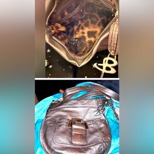 B Makowsky Silver Leather Purse, great quality, and in great condition!